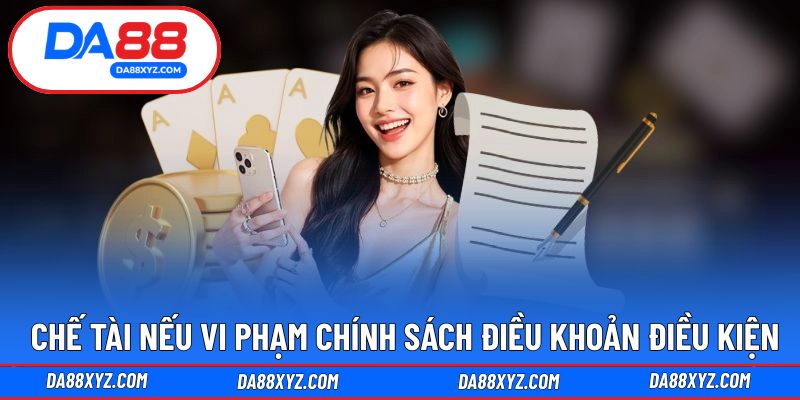 Chế tài được hệ thống đưa ra khi vi phạm chính sách